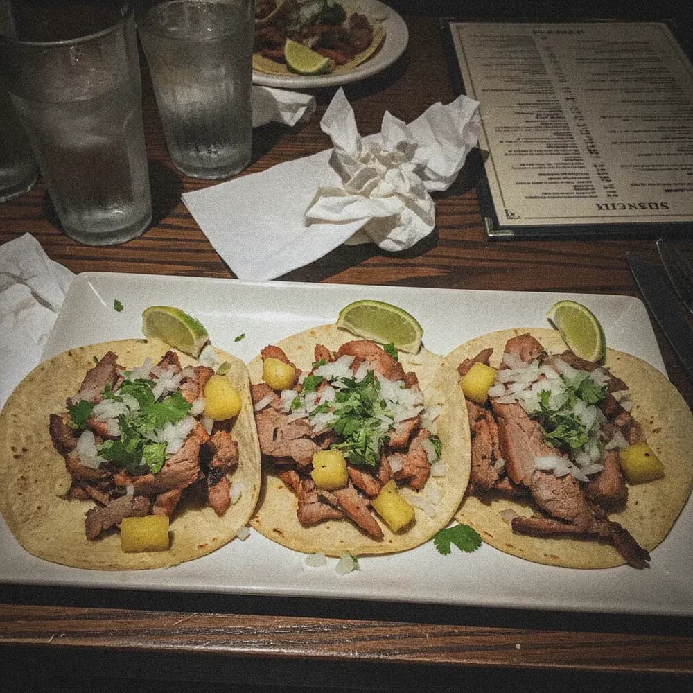 Tacos al Pastor – Handy-Foto vor KI-Bearbeitung